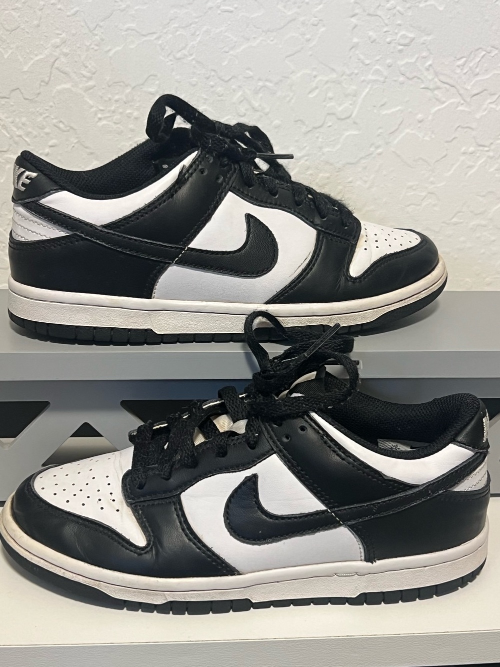 Nike Dunk Low White/Black Big Kids Size 4.5Y CW1590-100 Back to School/in box